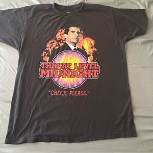 The Office Men’s Large Threat Level Midnight Graphic T-Shirt - Black